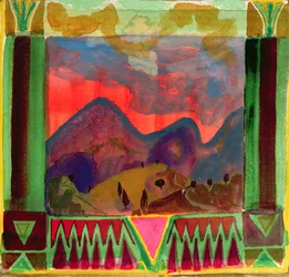 Abruzzen vor der Dämmerung